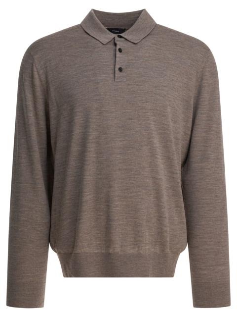 Vince Wool And Cashmere Polo Shirt Polo Shirts Grey