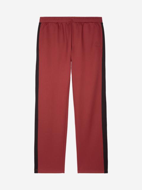 The Kooples WIDE BURGUNDY JOGGING BOTTOMS
