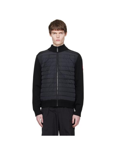 Canada Goose Black HyBridge Knit Down Jacket