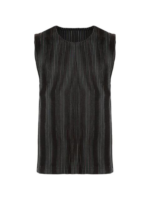 ISSEY MIYAKE AW23 PLEATED VEST - BROWN