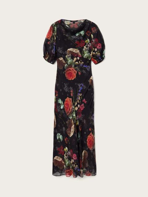 ALLSAINTS TIWA FLORAL MIDI DRESS
