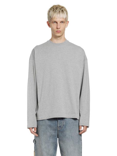 Jil Sander Vertical Logo Cotton Long Sleeve T-shirt