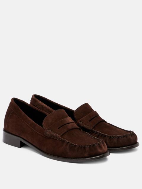 PARIS TEXAS Dylan suede penny loafers