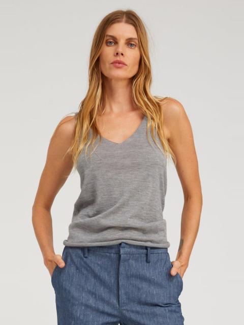 SPRWMN GREY CASHMERE CAMILLE TANK