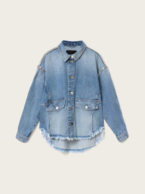ALLSAINTS HETTIE OVERSIZED STUD SHACKET
