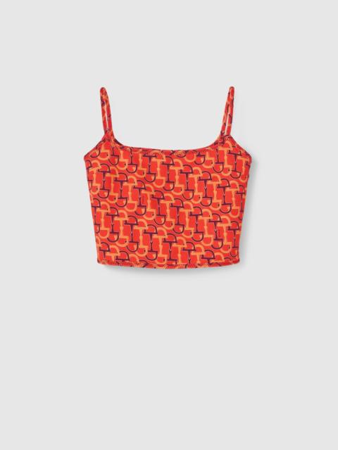 GUCCI Printed cotton top