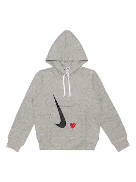 Comme des Garçons PLAY COMME des GARCONS PLAY x Nike Crossover play together Series Hoodie 'Grey' AE-T404-051-1