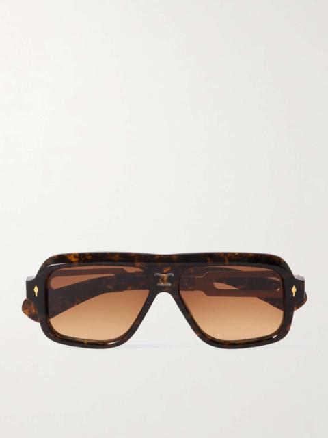 JACQUES MARIE MAGE Glenn Gould Fugue Aviator-Style Tortoiseshell Acetate and Gold-Tone Sunglasses