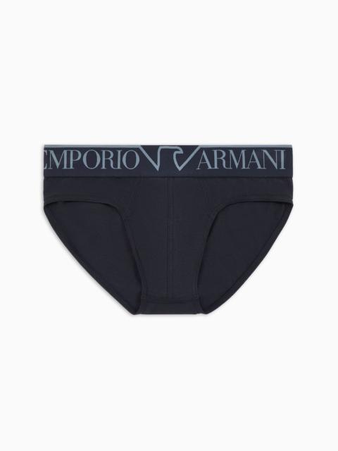 EMPORIO ARMANI ASV Megalogo organic cotton briefs