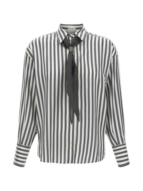 Brunello Cucinelli Shirt With Scarf