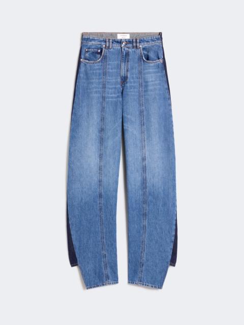 Sportmax QUARTO Low-rise 5-pocket trousers - MIDNIGHTBLUE