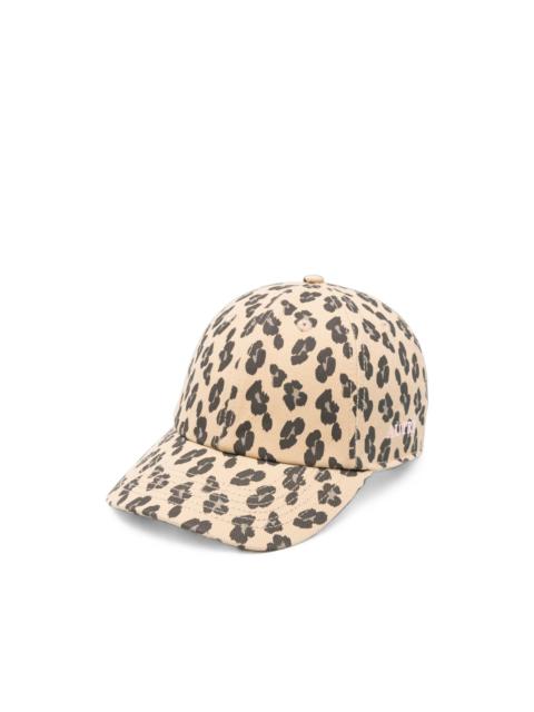 AUTRY leopard-print baseball cap