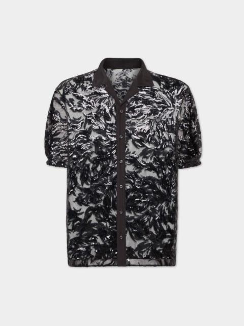 DSQUARED2 EMBROIDERED SHORT SLEEVE SHIRT