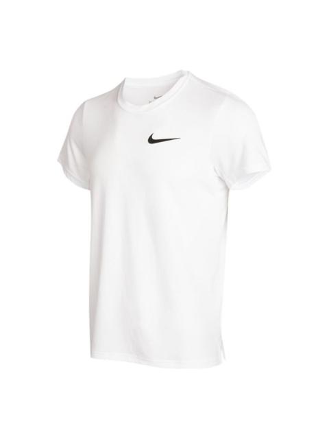 Nike Nike Df Superset Top Ss Athleisure Casual Sports Running Round Neck Short Sleeve White CZ1220-100