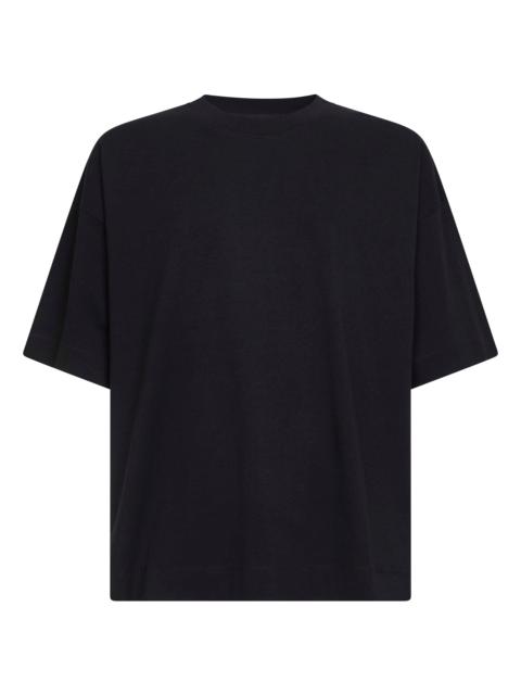 Dries Van Noten Black jersey oversized crewneck T-shirt