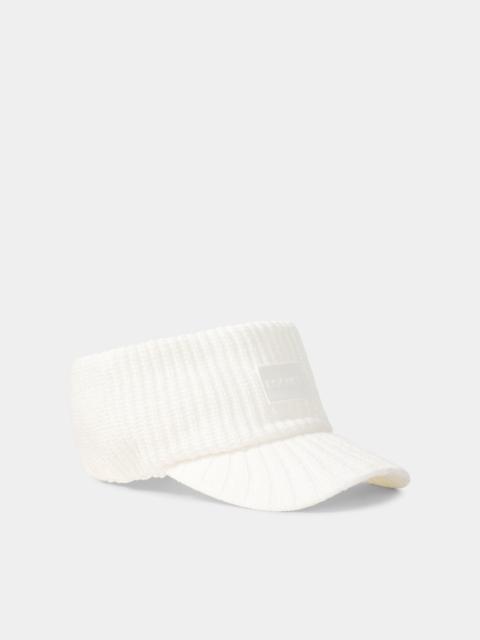 BOGNER Tessie Knitted Visor in Off-White