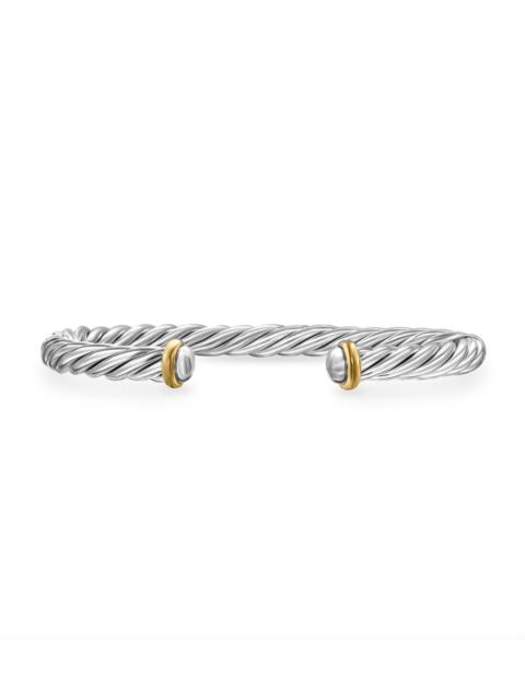 DAVID YURMAN Men's Cable Cuff Bracelet in Sterling Silver - Silver