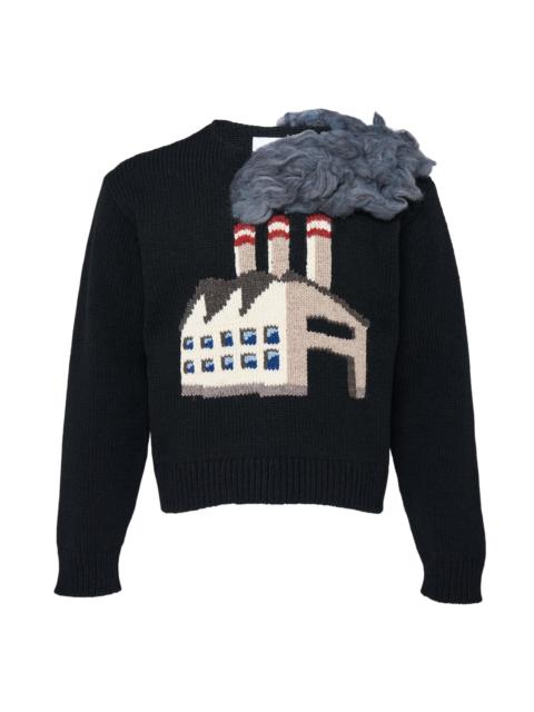 doublet Smoking Factory Intarsia Knit