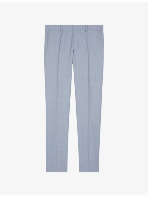 The Kooples Tapered-leg slim-fit wool trousers