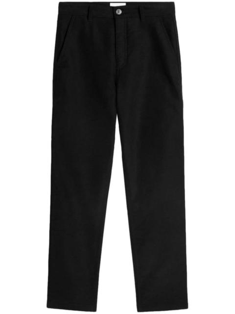 AMI Paris logo-patch straight-leg worker trousers