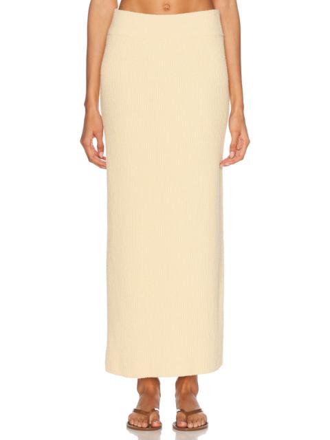 Enza Costa Boucle Knit Skirt