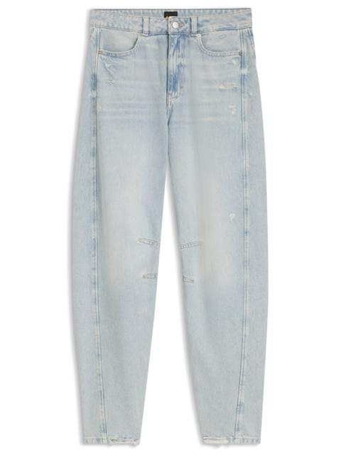 BOSS RELAXED-FIT JEANS WITH BALLOON LEG
