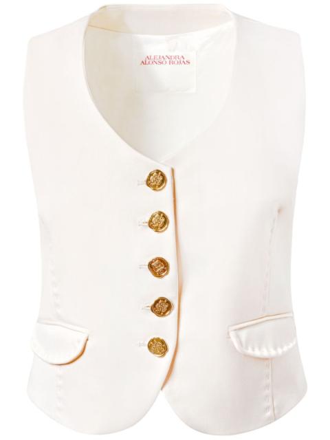 Alejandra Alonso Rojas V-neck wool vest