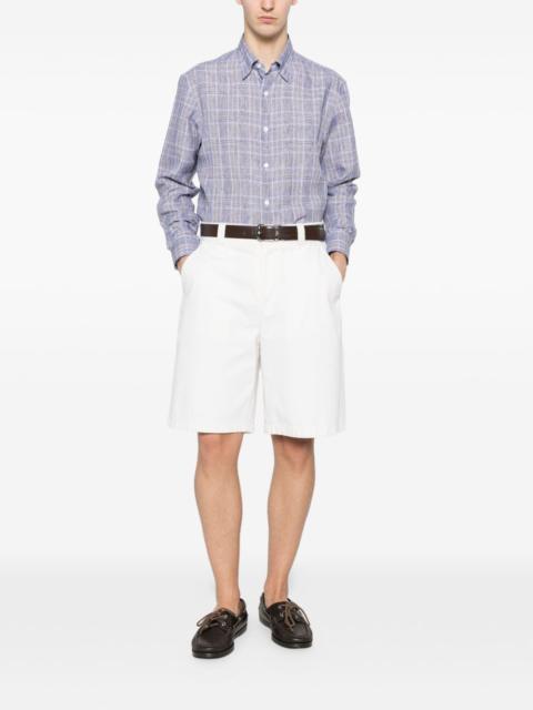 Brioni checked shirt