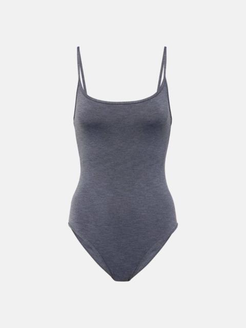 Square-neck swimsuit