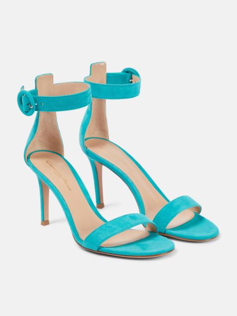 Gianvito Rossi Portofino 105mm suede sandals