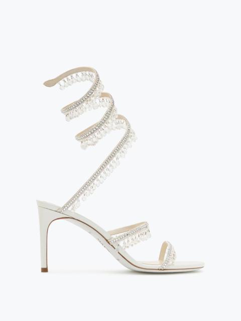 RENE CAOVILLA Chandelier Silver Sandal 80