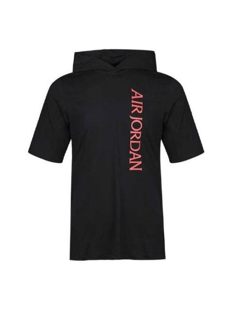 Jordan Air Jordan Sports Breathable Casual hooded Short Sleeve Black CZ5056-010