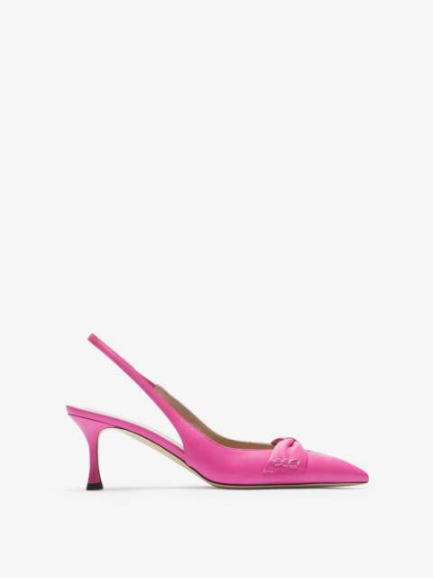 N°21 BOW-EMBELLISHED SLINGBACK PUMPS