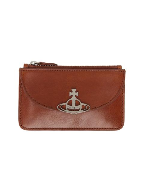 Vivienne Westwood Tan Half Moon Card Holder