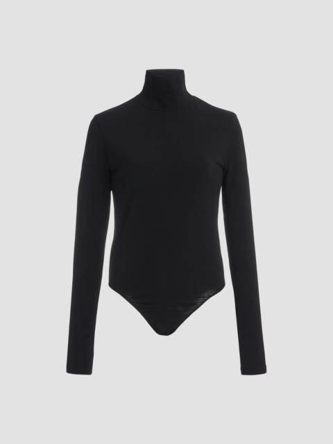 Another Tomorrow Women's Turtleneck Bodysuit - Black