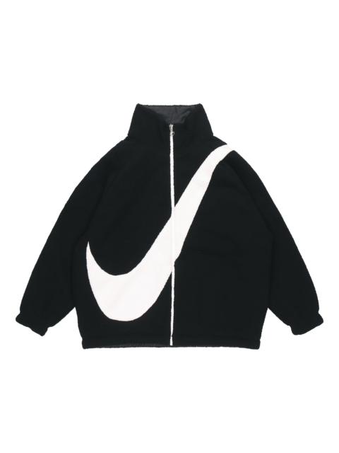 Nike (WMNS) Nike Large Logo Reversible lamb's wool Jacket Black CZ4064-010