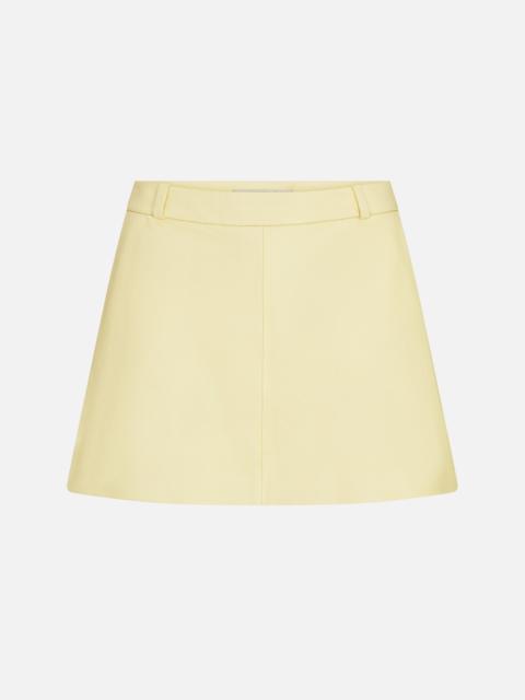 FRAME The Leather Mini Skirt