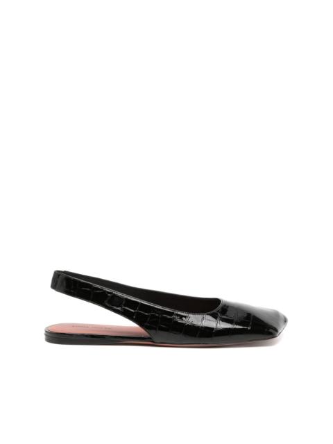 Amina Muaddi Ane ballerina flats