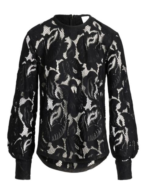 PATOU balloon-sleeve lace top