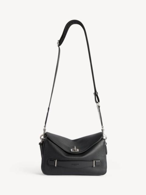 BALENCIAGA Men's Le 7 Cube Messenger Bag Small in Black