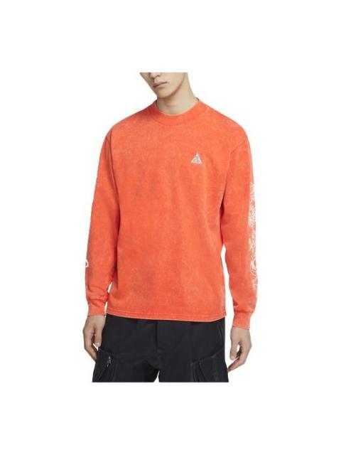 Nike ACG Round Neck Pullover Sports Long Sleeves Orange CW3842-891