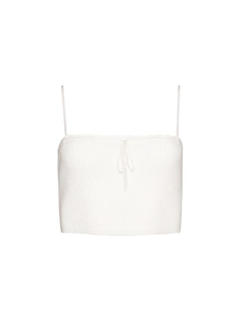 GUIZIO CIELO RIB KNIT TOP