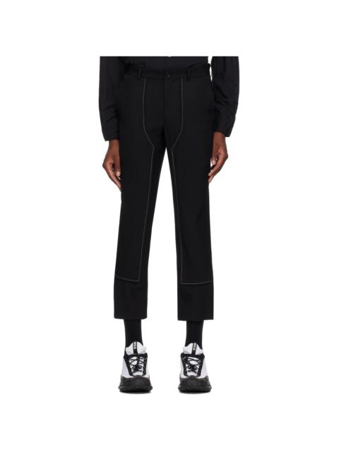 BLACK COMME des GARÇONS Comme des Garçons Black Gabardine Contrast Stitch Pant