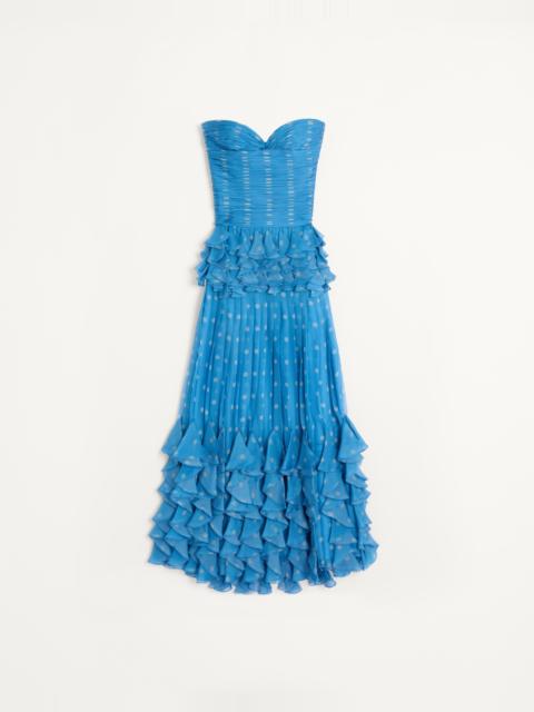 Valentino PLUSDEPOIS PRINT CHIFFON LONG DRESS