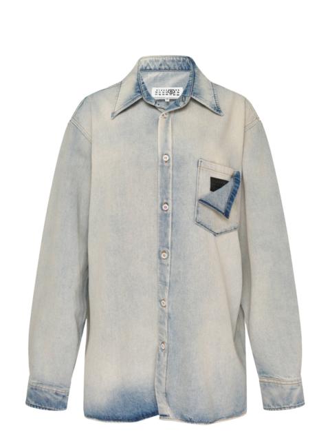 MM6 Maison Margiela Faded Denim Long Sleeve Shirt