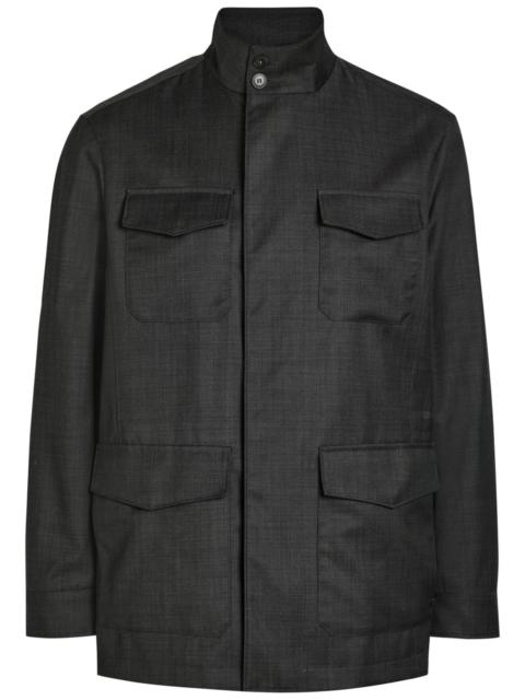 Canali Canali Funnel-neck Wool Jacket