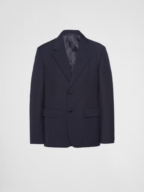 Prada Single-breasted wool and mohair jacket