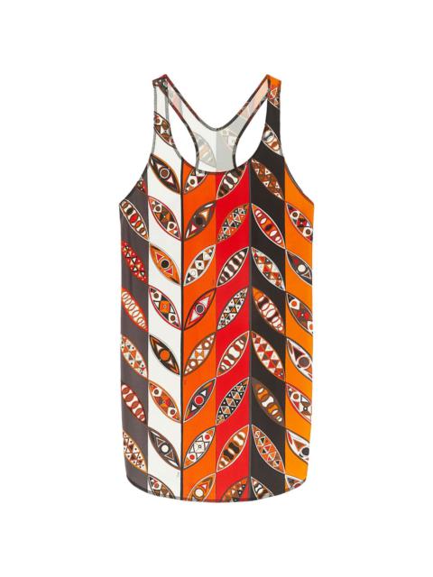 Girandole-print tank top