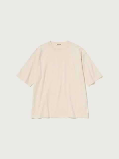 AURALEE HIGH GAUGE TUSSAH SILK KNIT TEE