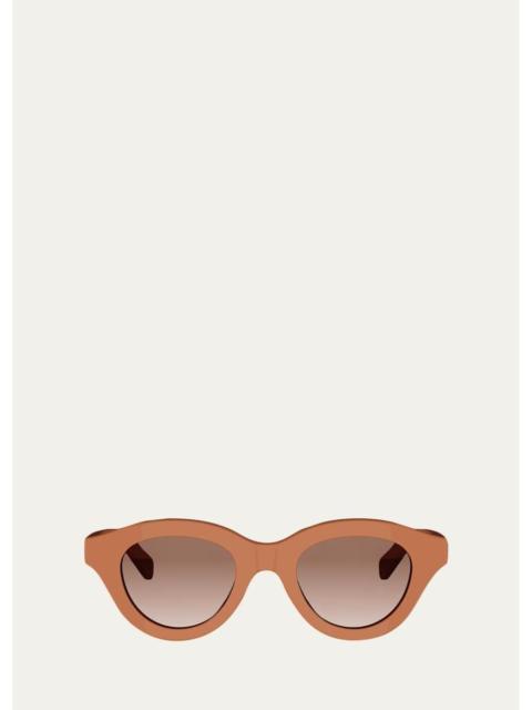 CELINE Triomphe Mini 47MM Pantos Sunglasses